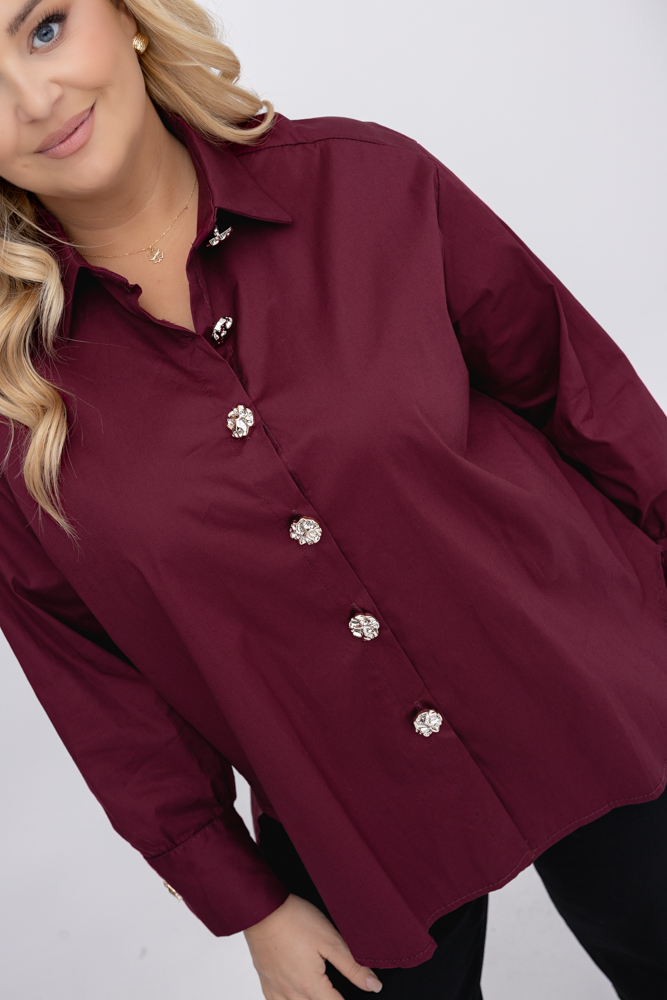  Bordowa Koszula