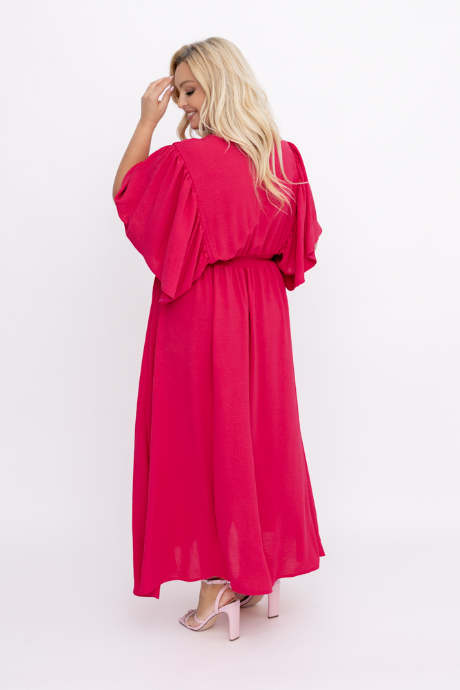 Raspberry Crinkle Dress