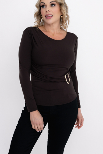 Blusa de chocolate