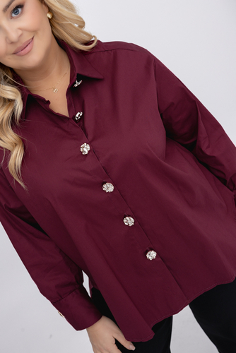  Bordowa Koszula