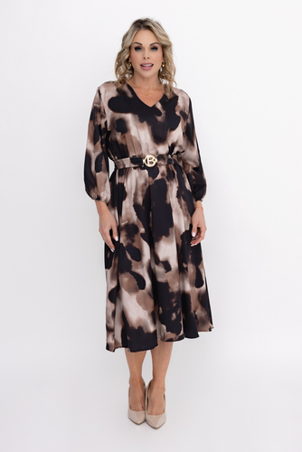 Kleid mit Gürtel Muster 1