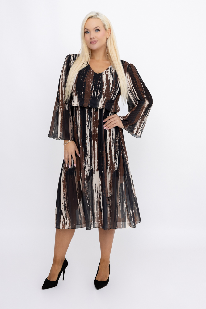 Vestido de gasa Estampado 1