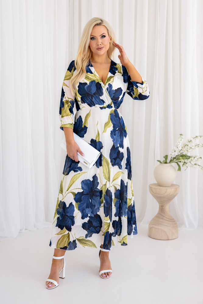 Sukienka plisowana KEMELI Wzór 11