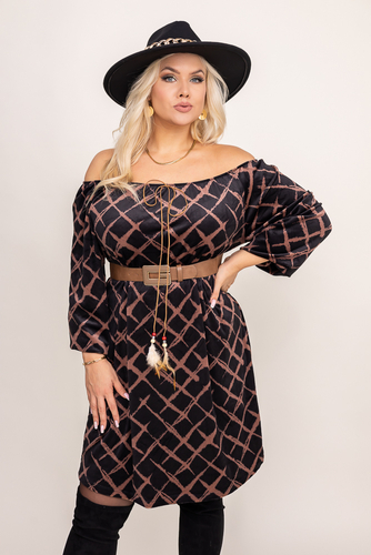  Sukienka welurowa MOONY Wzór 7