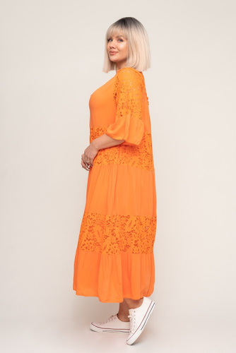 Orange Lace Dress MARIPOSA
