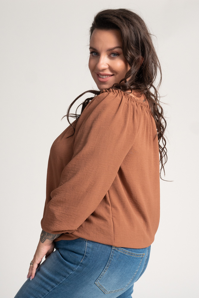 Camel Blouse by VISKIO