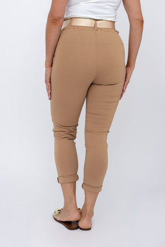  Pantalon Camel avec ceinture