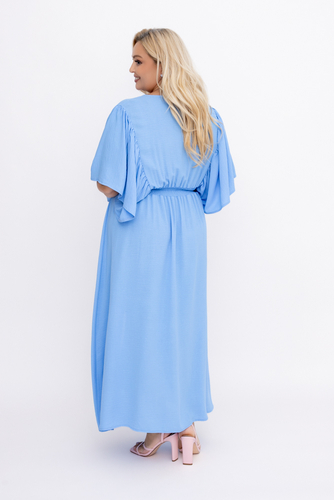 Blue Crinkle Dress