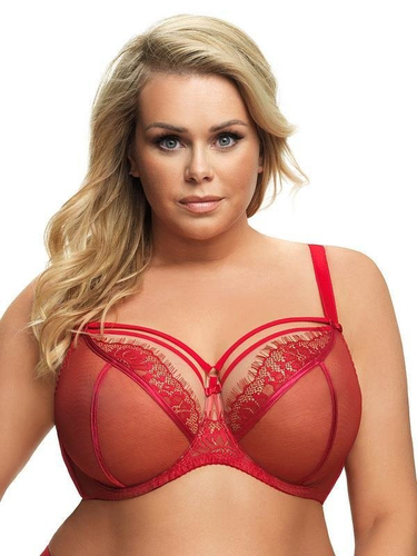 K496 soft knit bra red PARADISE