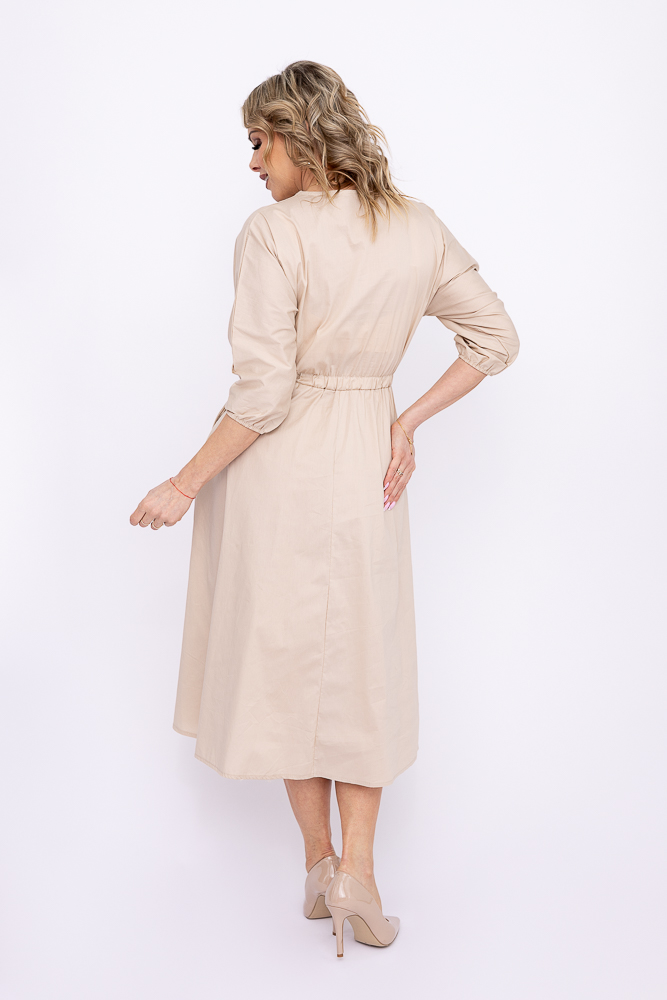 Jasnobeżowa Sukienka EGERA