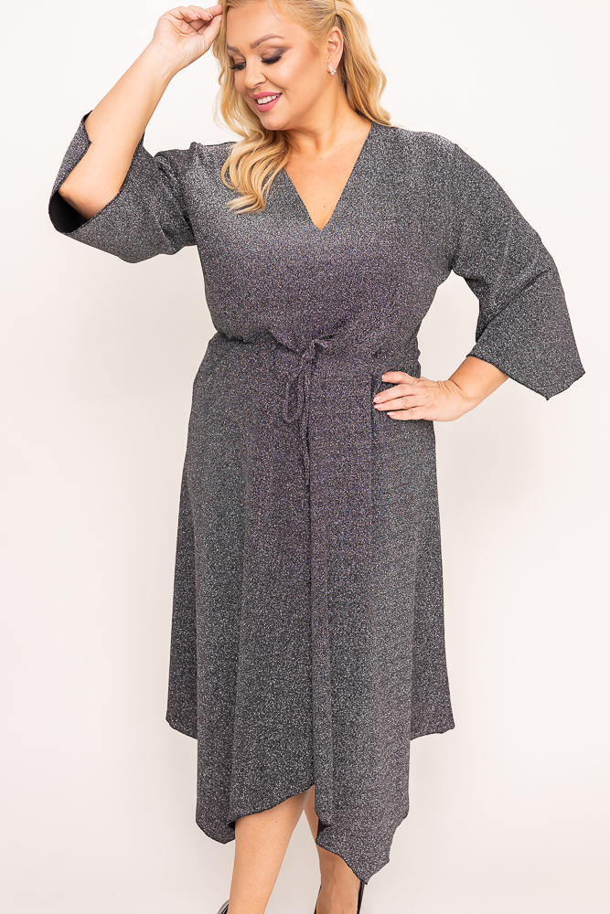 Silbernes Glitzerkleid