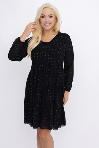 Czarna Sukienka z dżetami