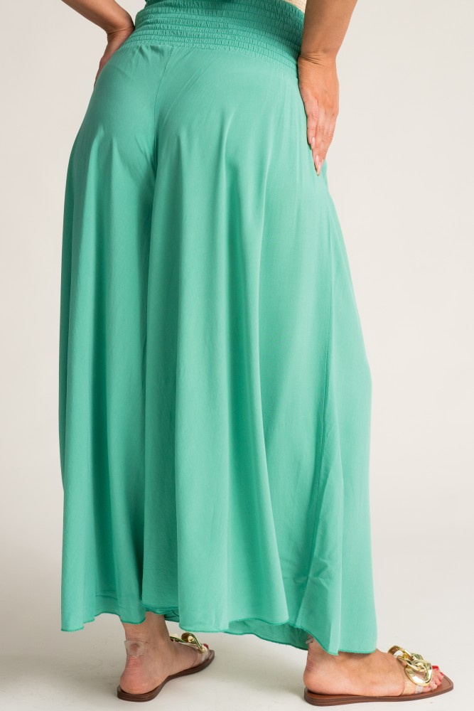 Pistachio Pants with wide legs QUENTO
