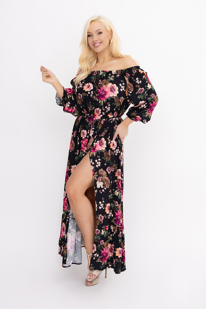 Sukienka maxi VERMI Wzór 42