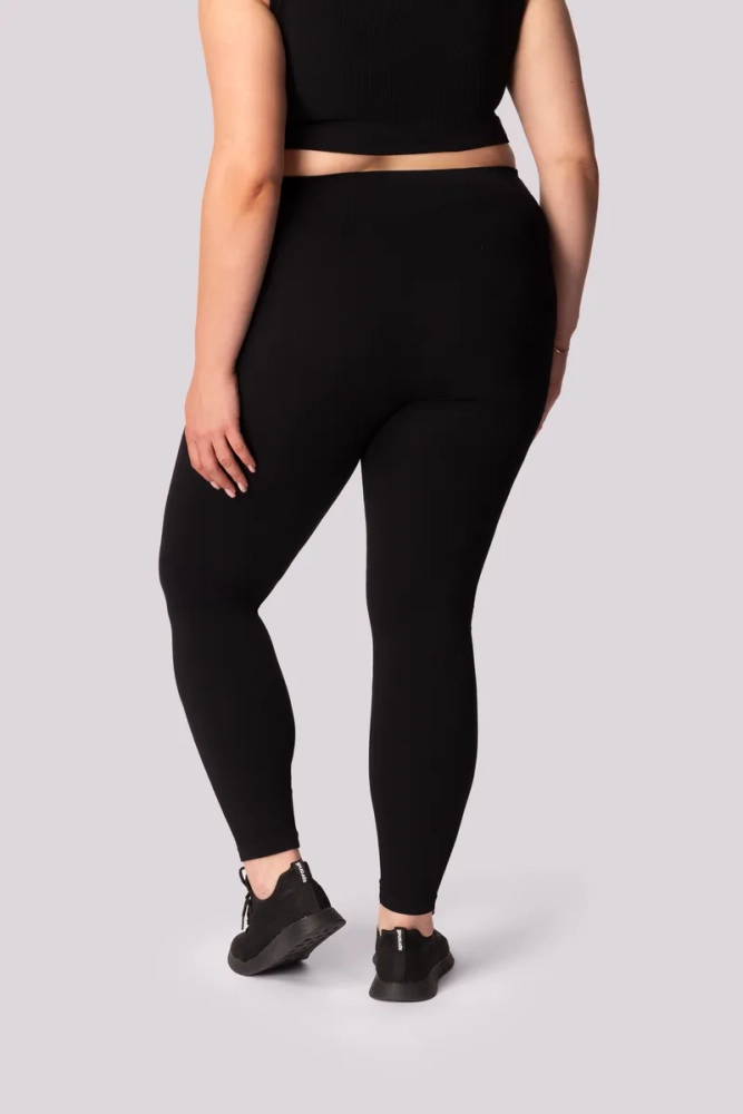 Black Striped Leggings