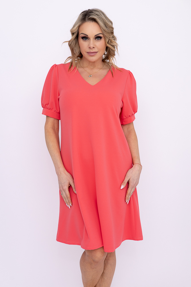 Koralowa Sukienka BERGIA