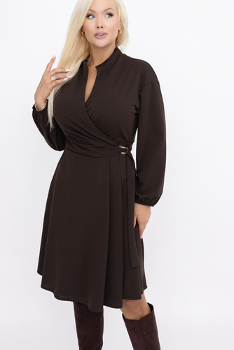 Robe à volants en chocolat