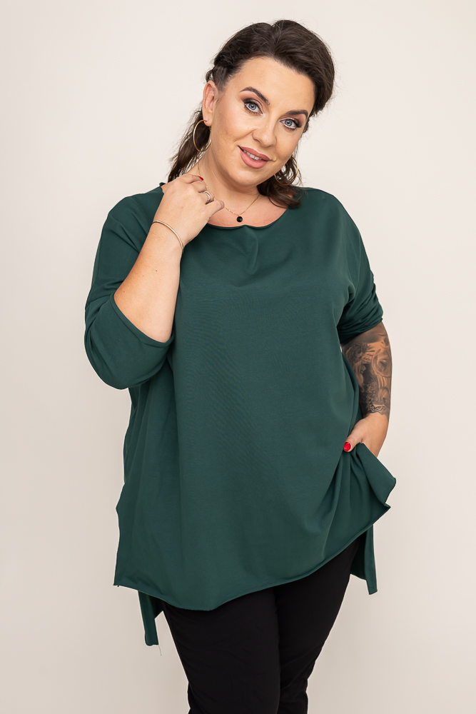 Butelkowozielona Bluzka