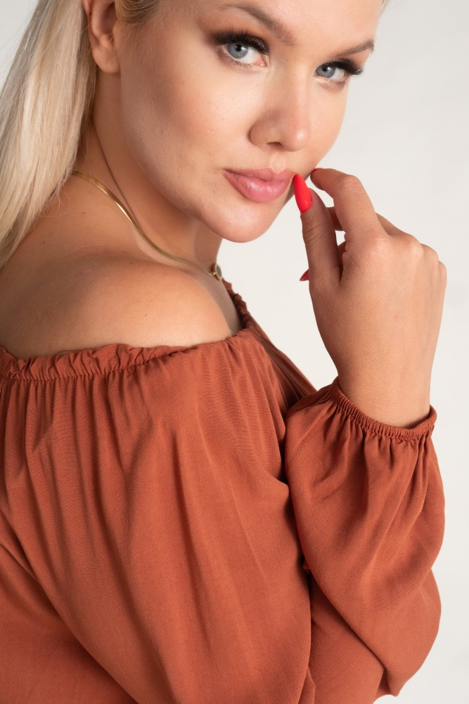 Brown VISKIO Blouse
