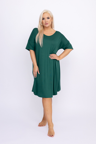 Chemise de nuit vert bouteille