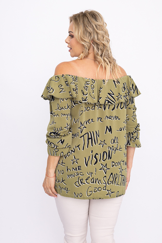 Green Blouse Design 2