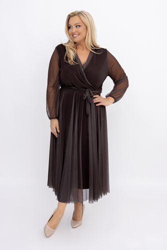 Chocolate Mesh Dress