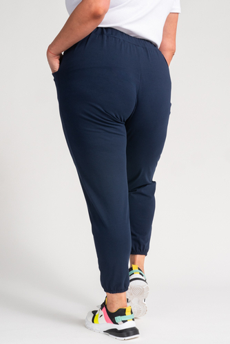 Marineblaue Alladin-Hose