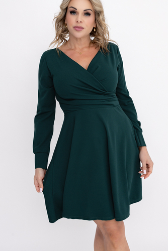 Vestido verde botella