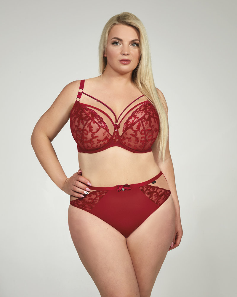  Rote Highwaist-Slips