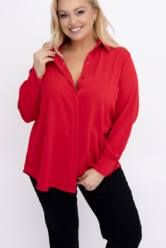 Czerwona Koszula satynowa