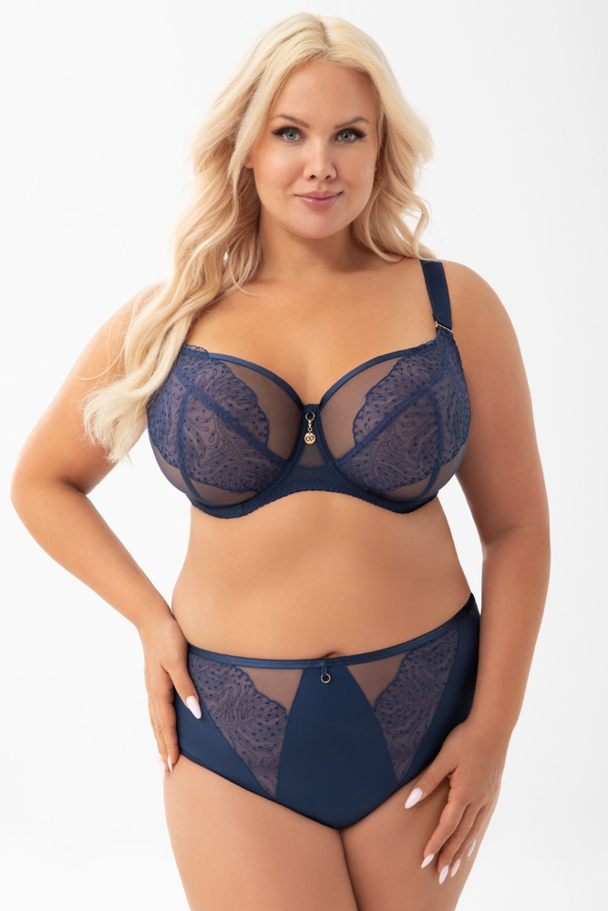 K910 biustonosz miękki granatowy NARCISA