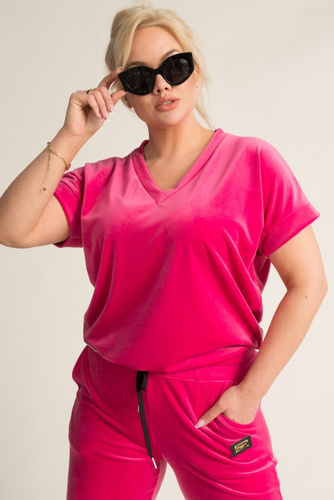 Fuchsia MILKIN Velour Set