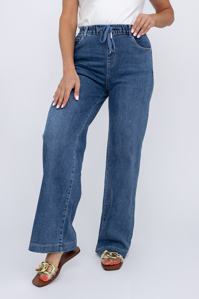 Blå denimbukser