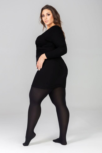 MARGARET II Plus Size Tights ONYX