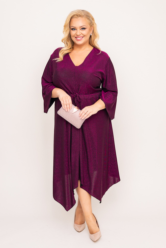 Robe à paillettes violettes