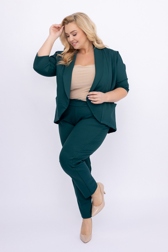 Pantaloni verde sticlă