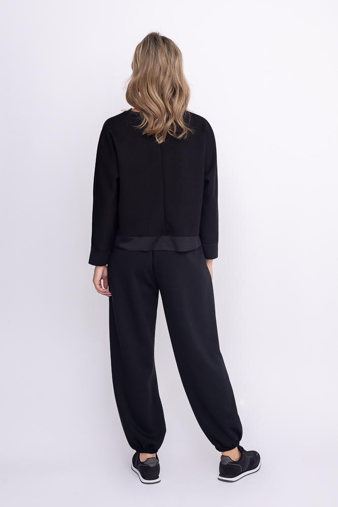 Czarna Bluza dresowa