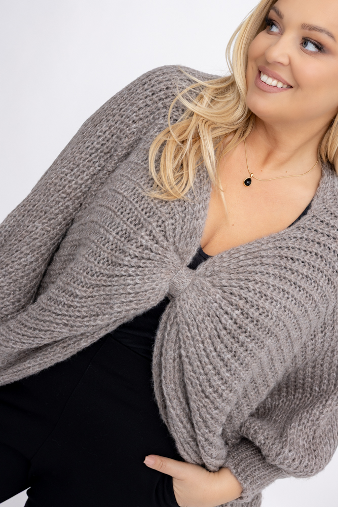 Jersey bolero beige oscuro