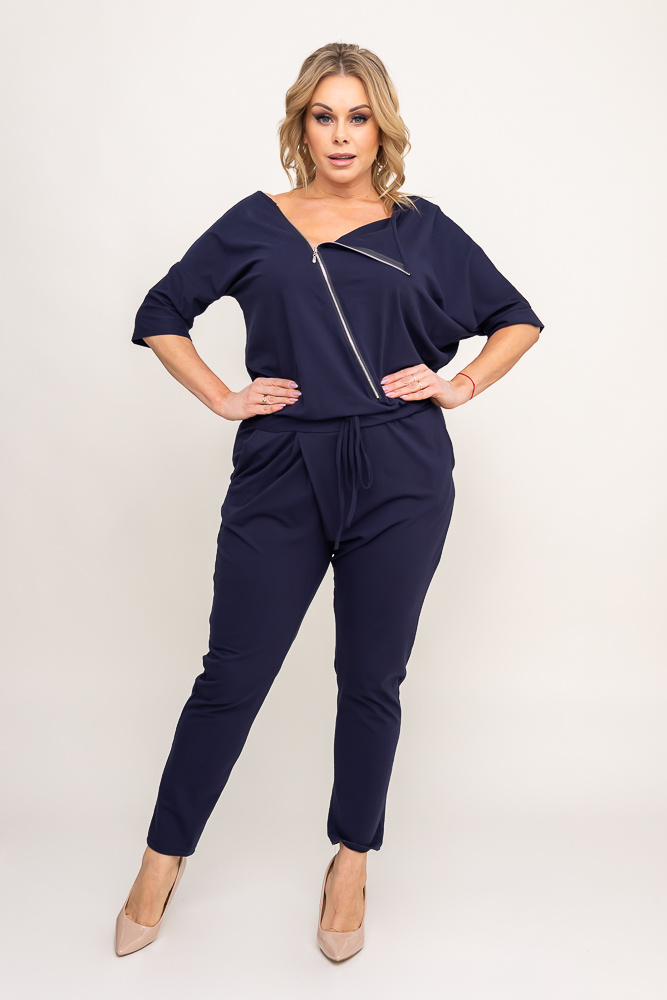 Navy blue ROBINA Plus Size jumpsuit 