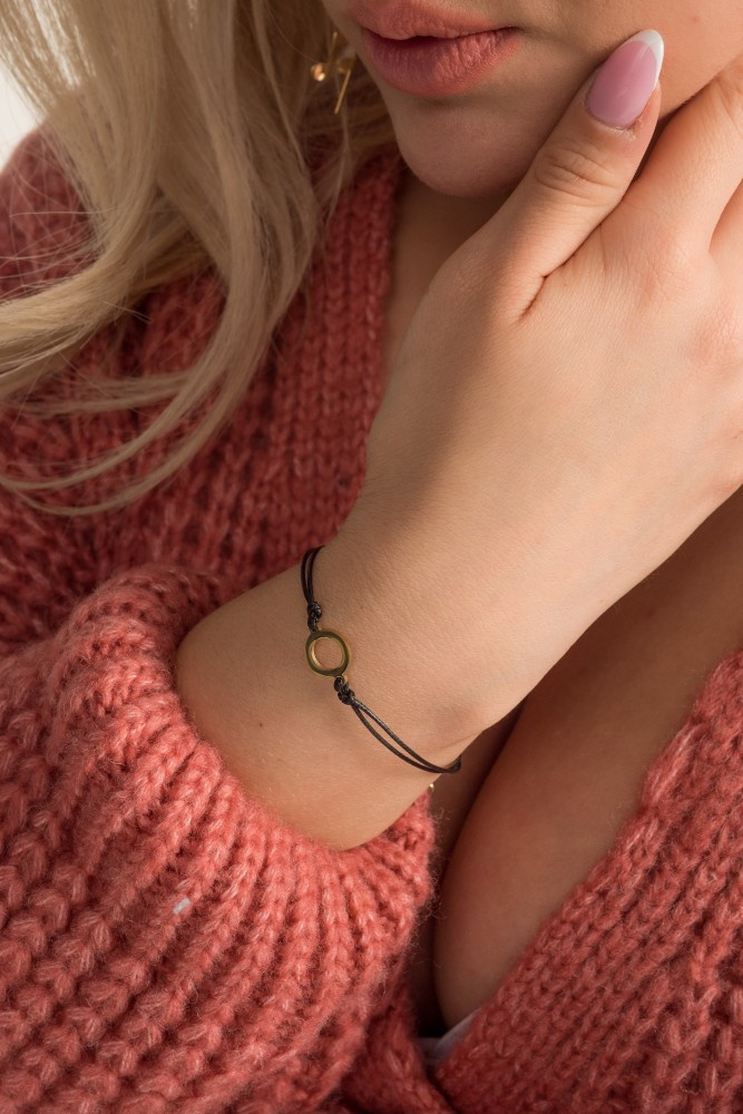  Gold STRAPA Steel Bracelet on String
