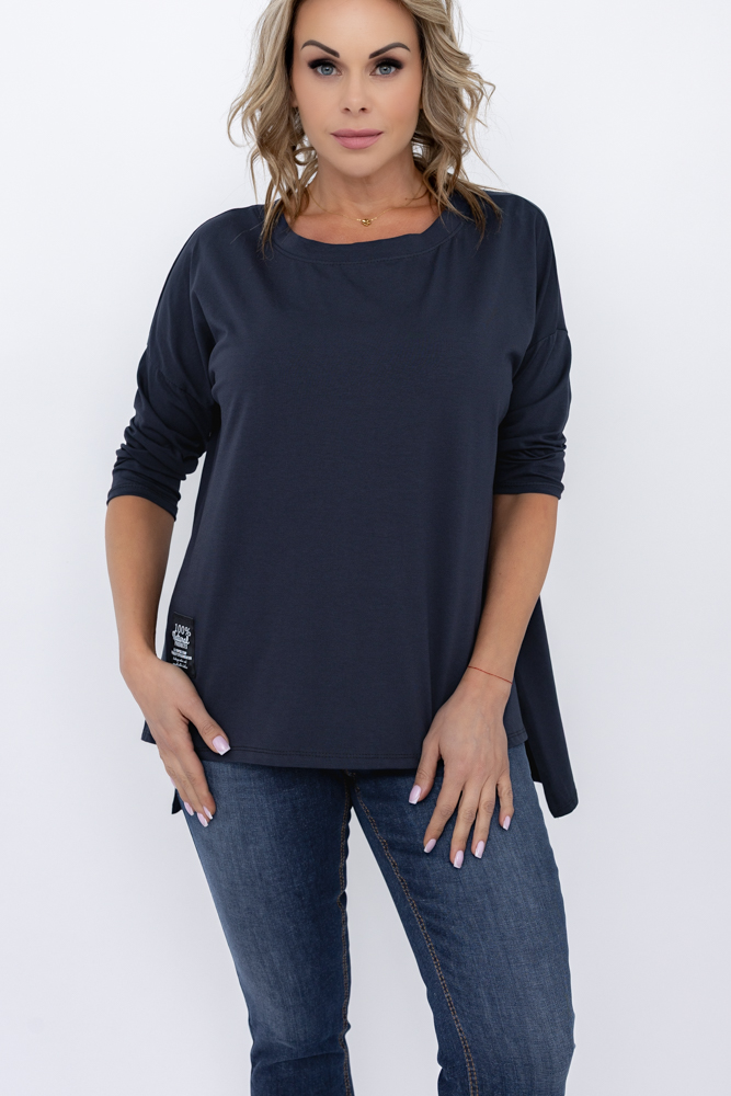 Navy Blue Blouse