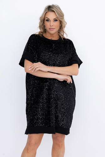 Black Dress with Sequins