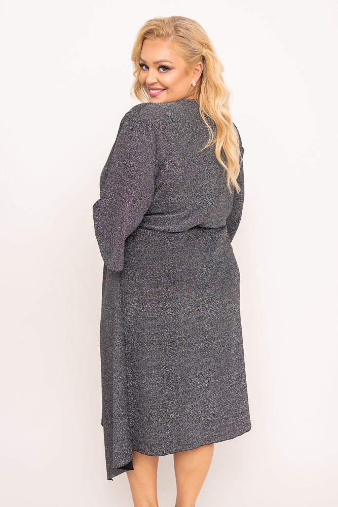 Rochie cu sclipici argintiu