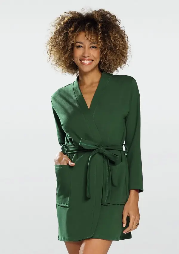 Green Cotton Bathrobe
