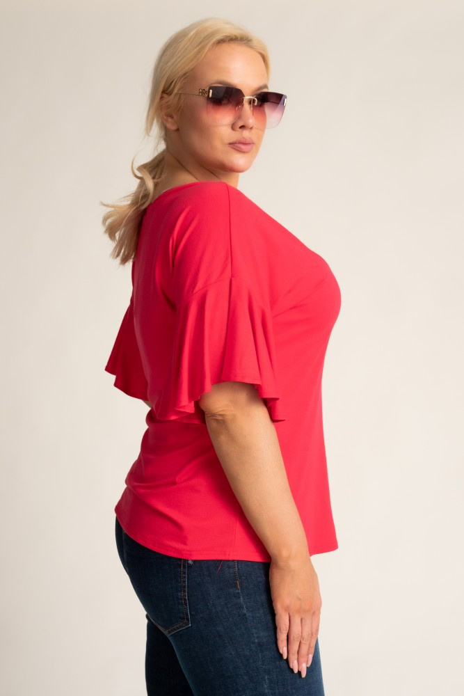 Raspberry GLORIO Blouse