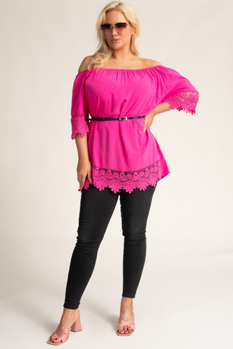 Pink Blouse with Embroidery BERGAMO