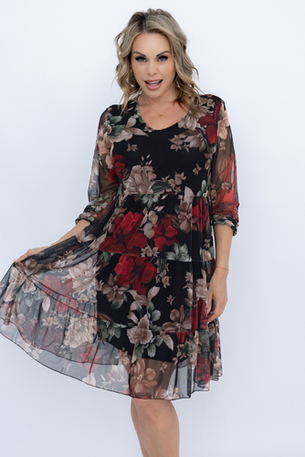 Vestido de malla Wzór 1