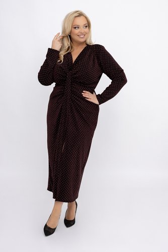 Burgundy Glitter Dress