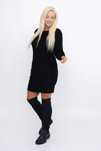 Black Glitter Sweater Dress