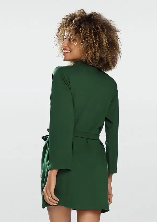 Peignoir en coton vert